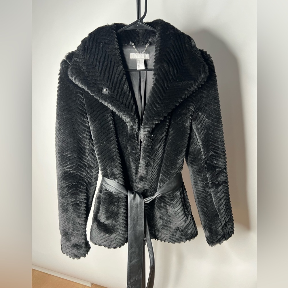 Faux fur jacket